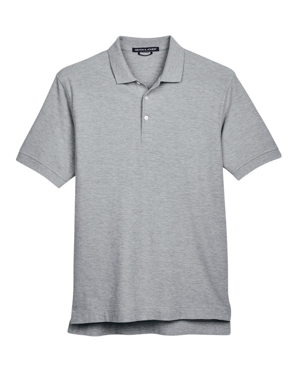 Devon & Jones Pima Piqué Polo - Grey Heather