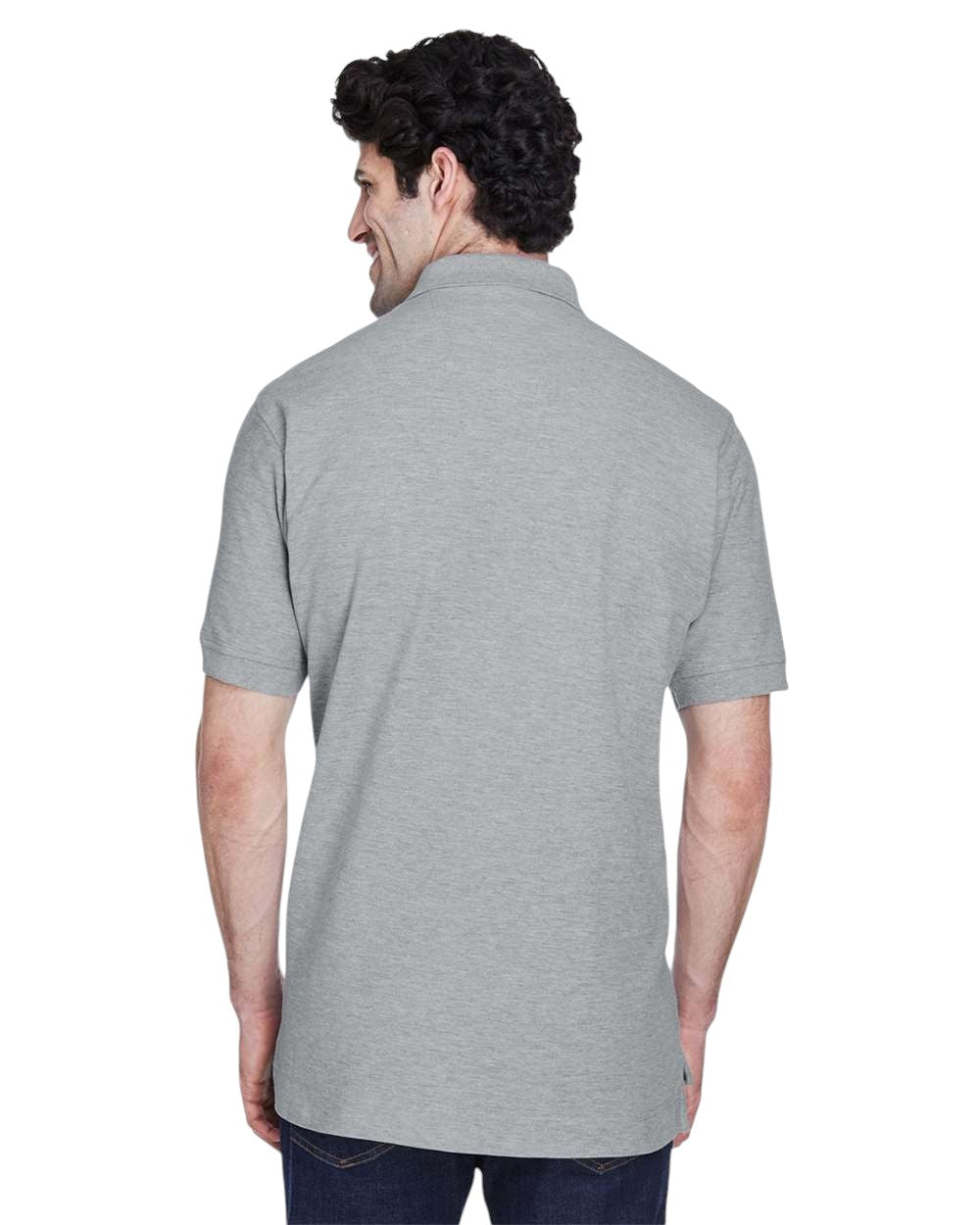 Devon & Jones Pima Piqué Polo - Grey Heather