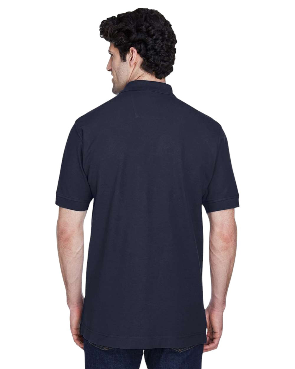 Devon & Jones Pima Piqué Polo - Navy