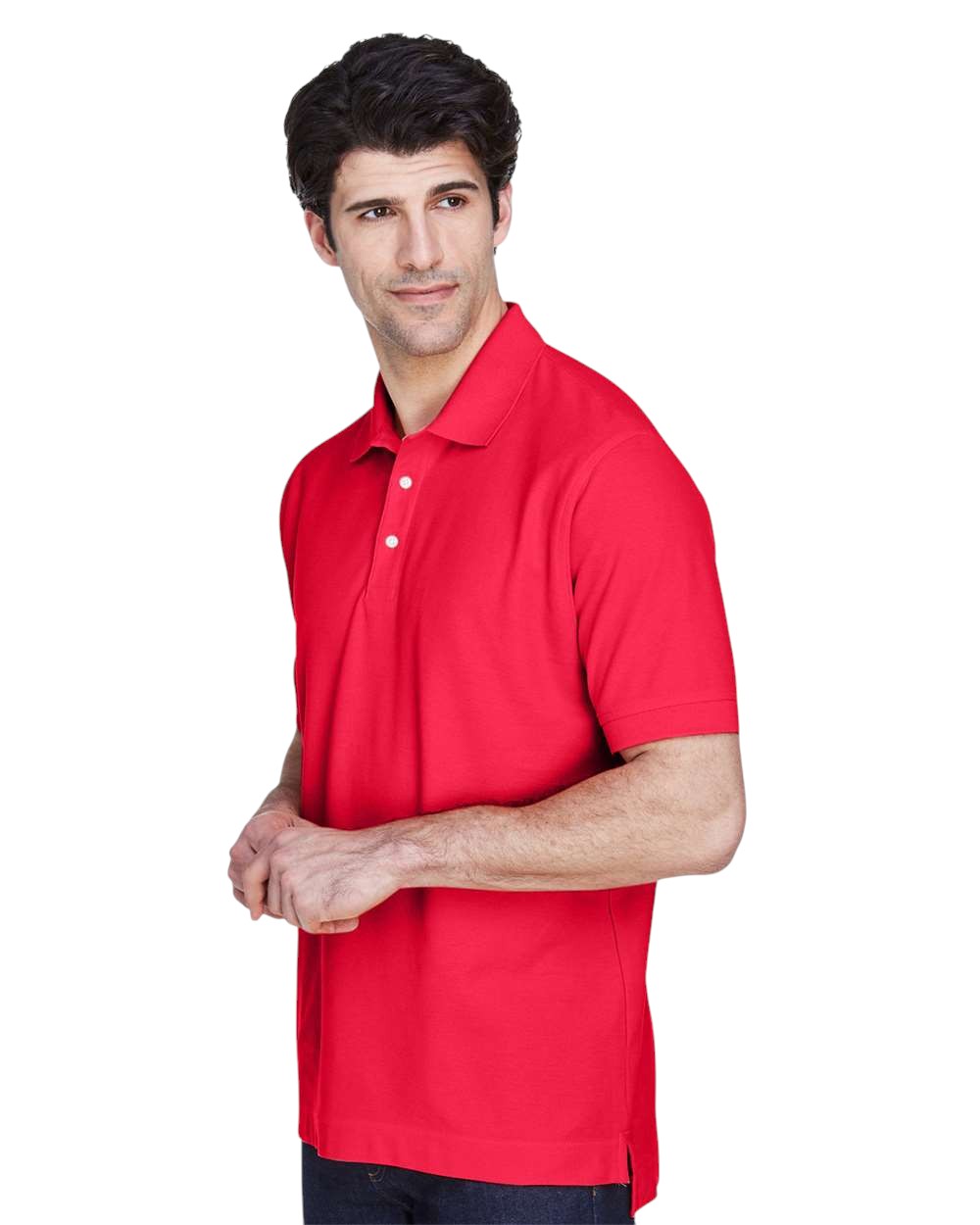 Devon & Jones Pima Piqué Polo - Red