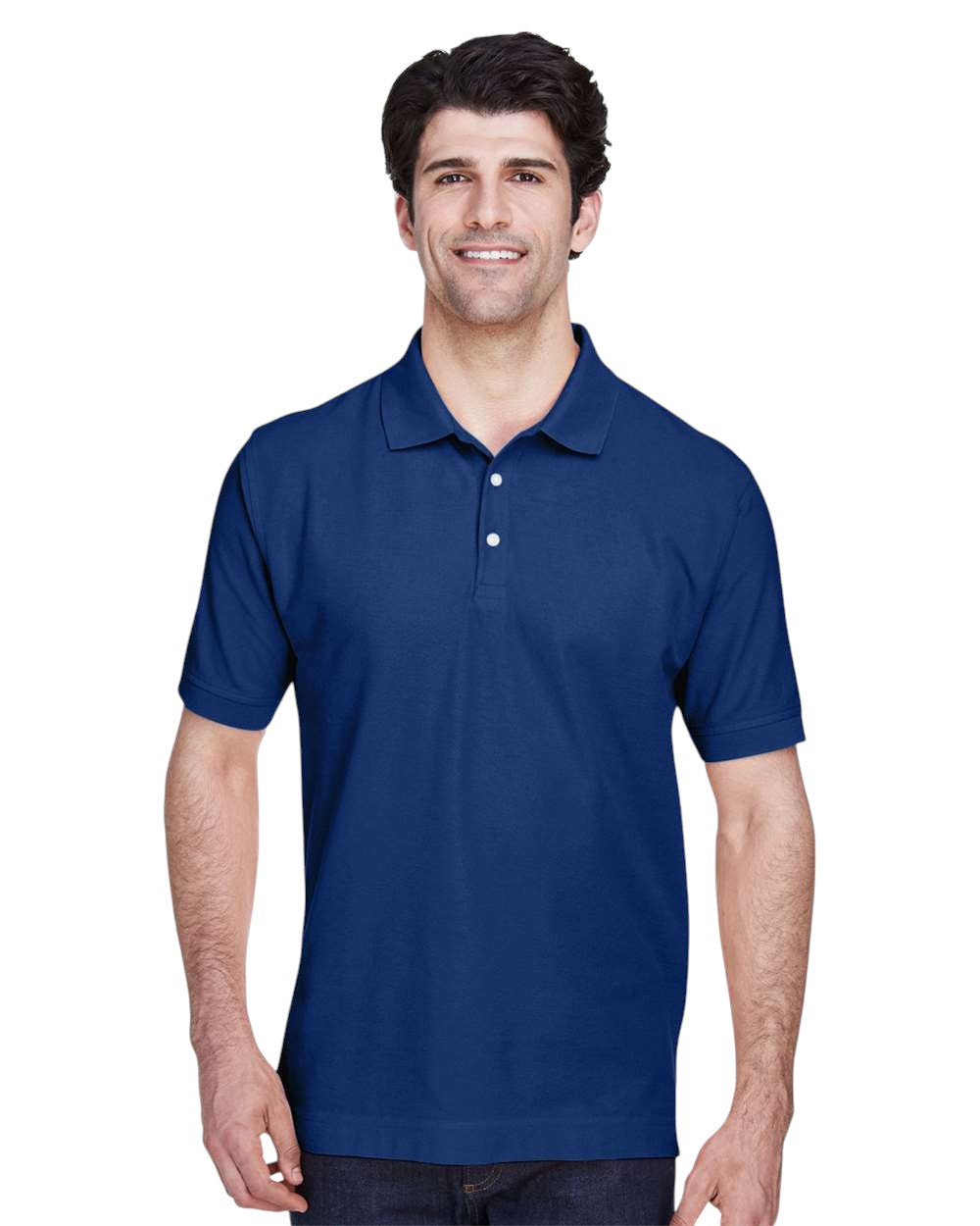 Devon & Jones Pima Piqué Polo - True Royal