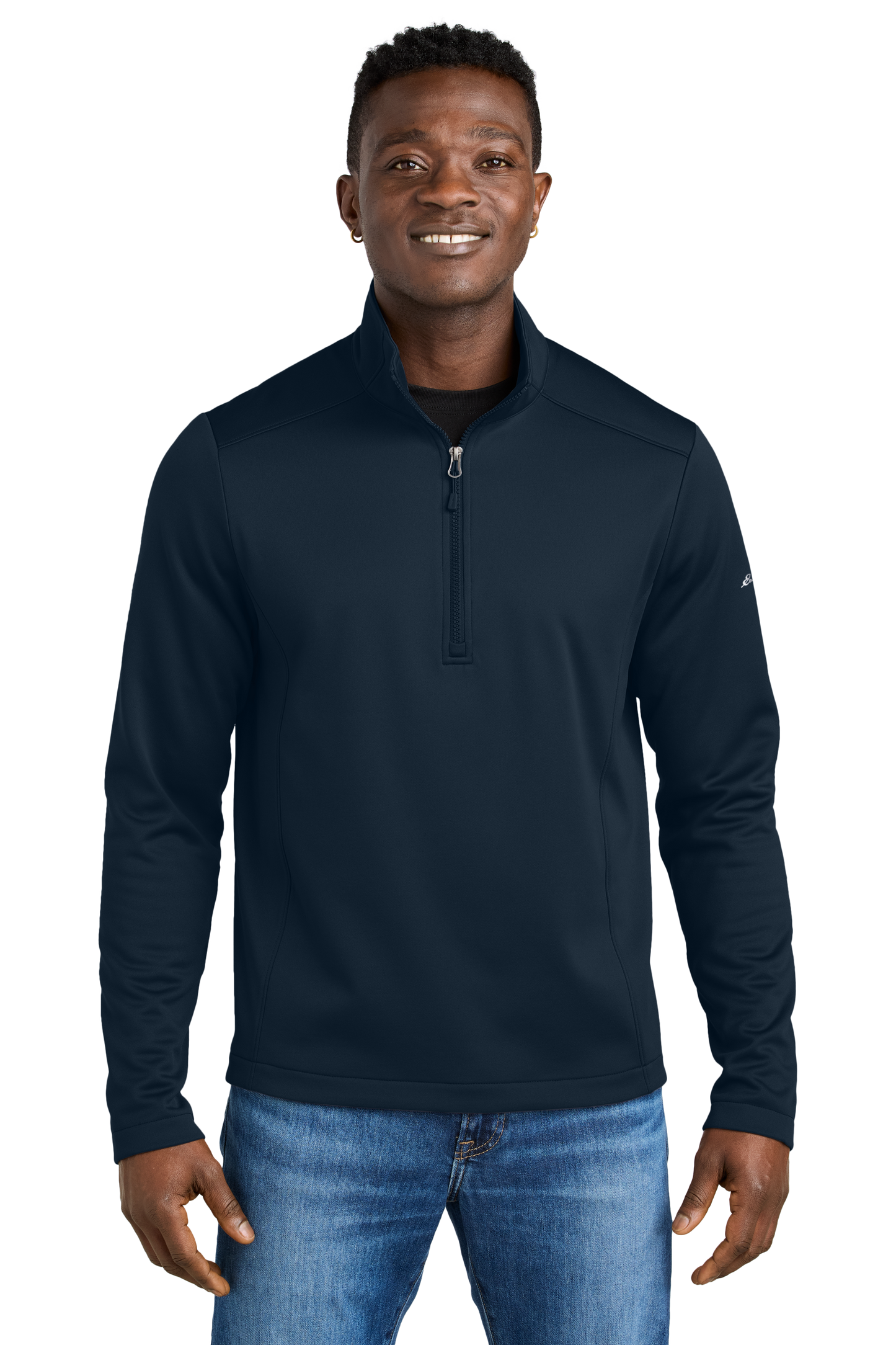Eddie Bauer® Smooth Mid Layer Fleece 1/2-Zip - River Blue Navy