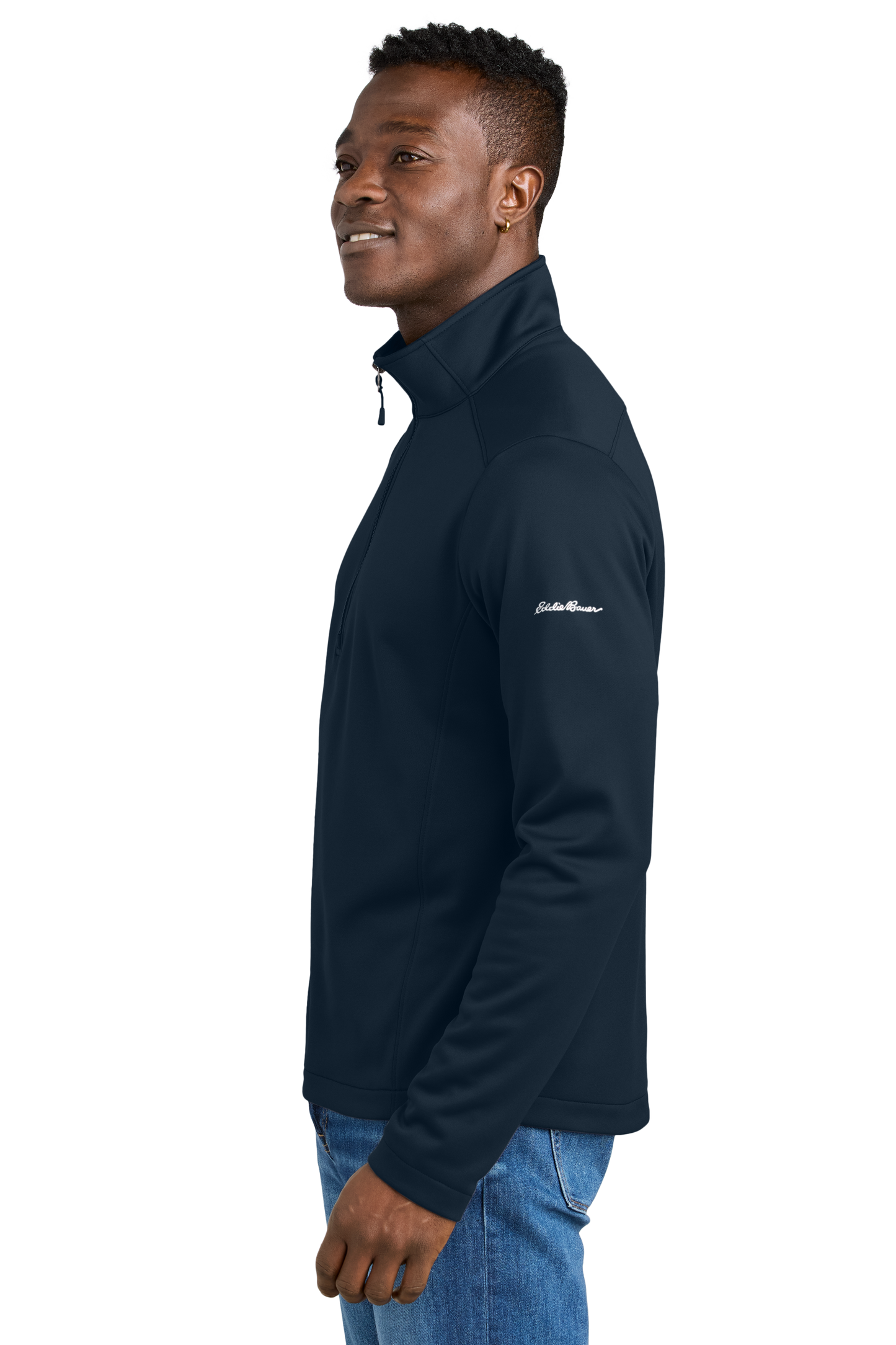 Eddie Bauer® Smooth Mid Layer Fleece 1/2-Zip - River Blue Navy