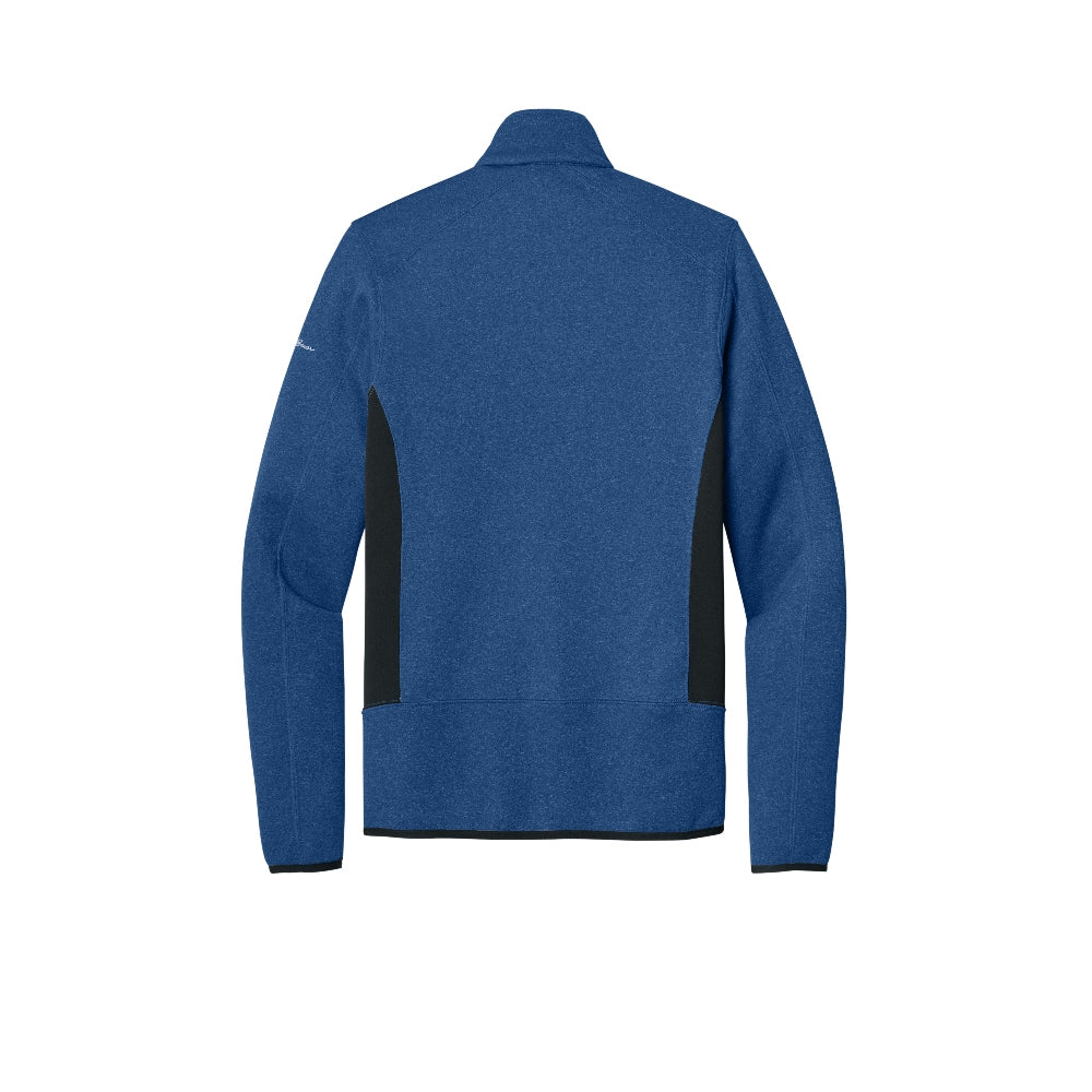 Eddie Bauer® Full-Zip Heather Stretch Fleece Jacket - Blue Heather