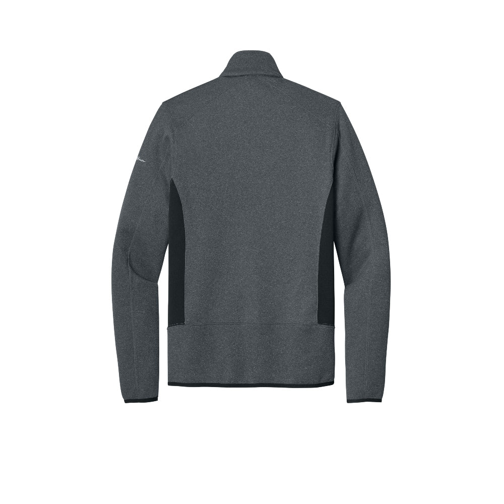 Eddie Bauer® Full-Zip Heather Stretch Fleece Jacket - Dark Charcoal Heather