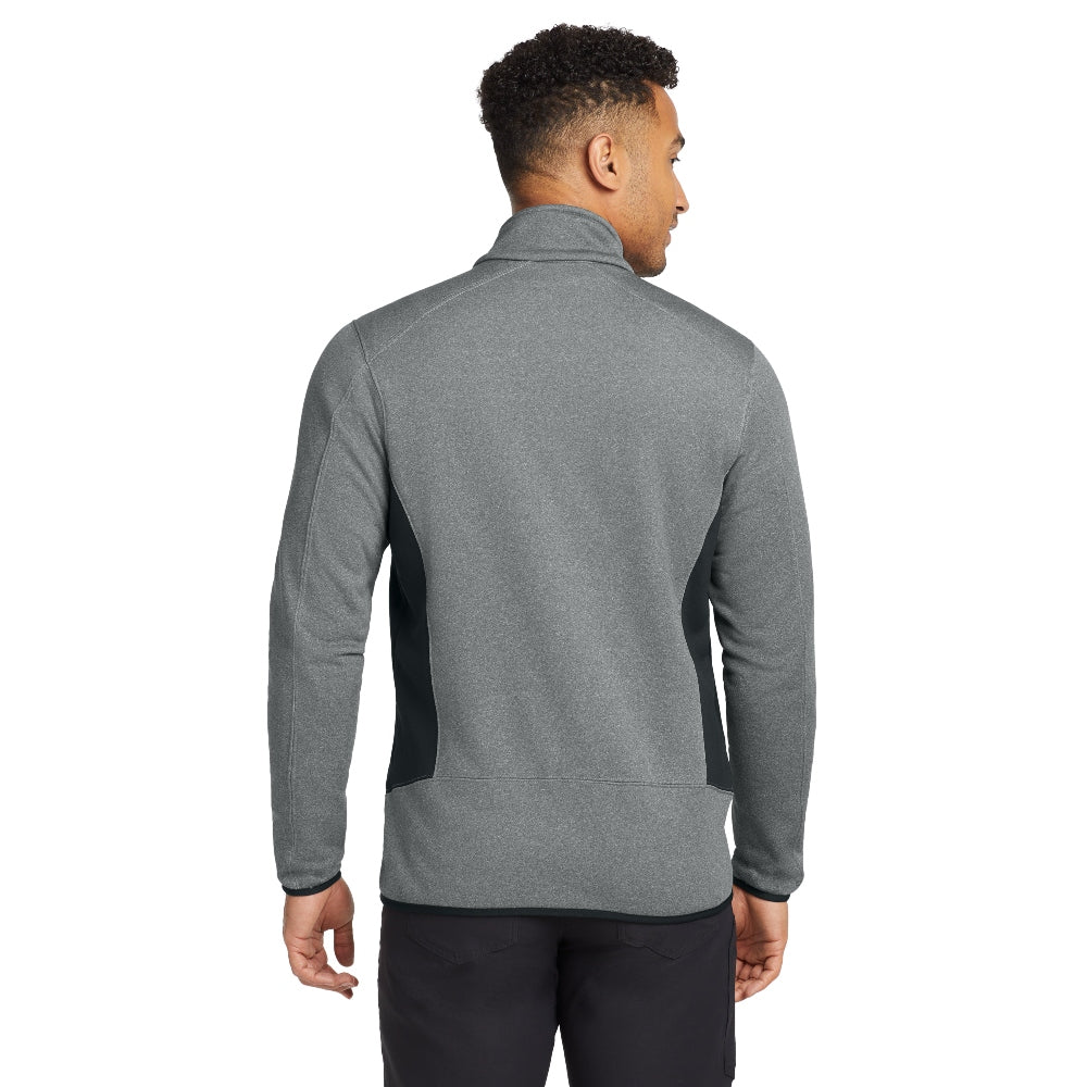 Eddie Bauer® Full-Zip Heather Stretch Fleece Jacket - Grey Heather