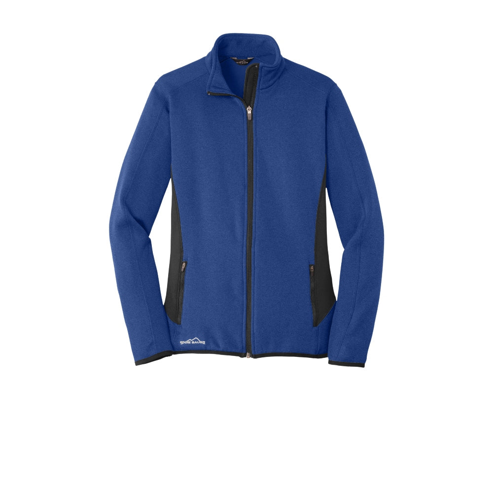 Eddie Bauer® Women's Full-Zip Heather Stretch Fleece Jacket - Blue Heather