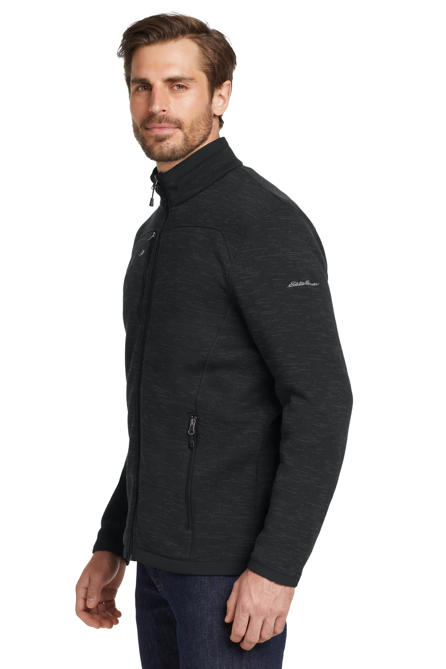Eddie Bauer ® Sweater Fleece Full-Zip - Black