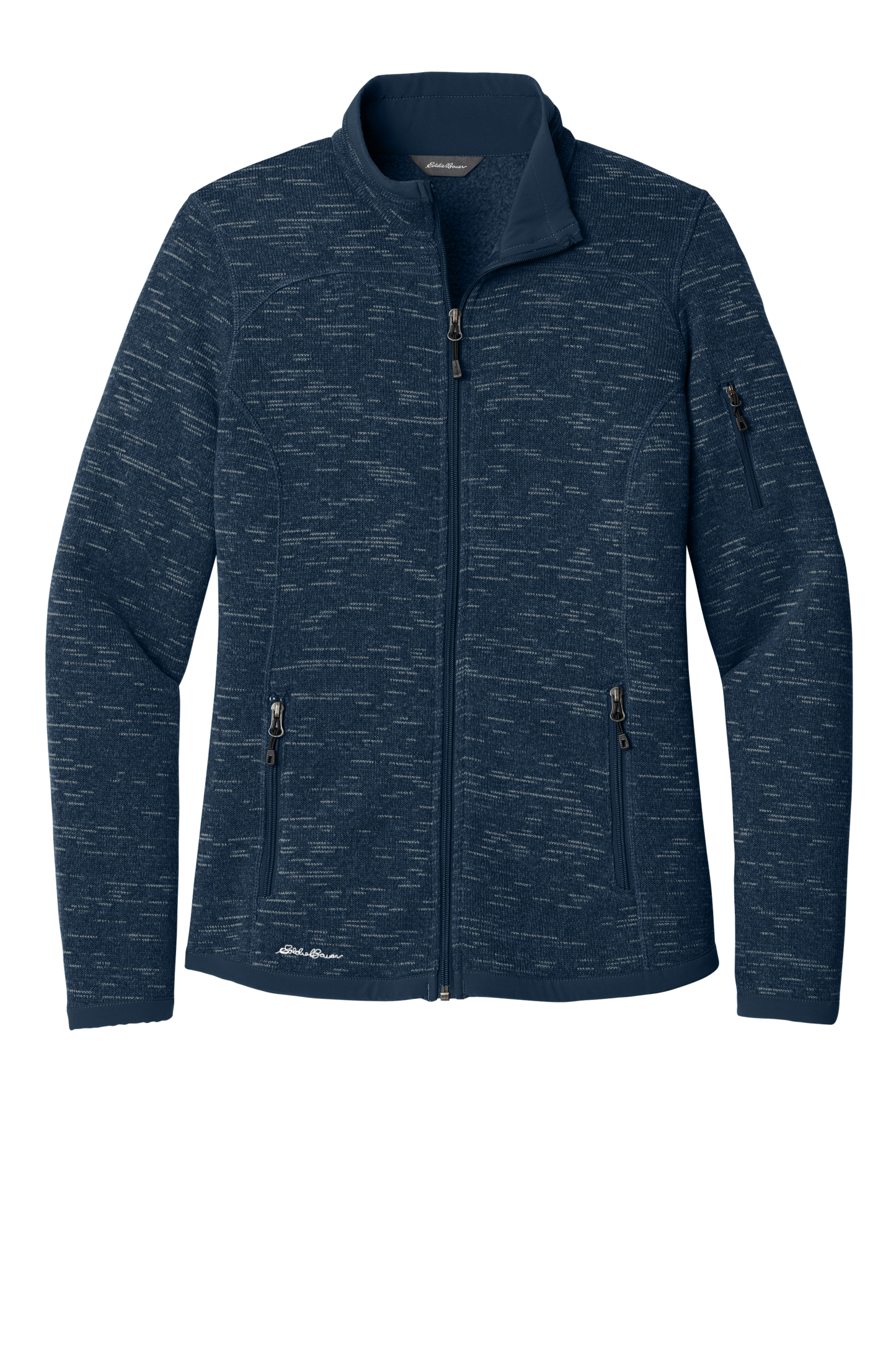 Eddie Bauer ® Women's Sweater Fleece Full-Zip - River Blue Navy Heather