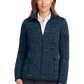 Eddie Bauer ® Women's Sweater Fleece Full-Zip - River Blue Navy Heather