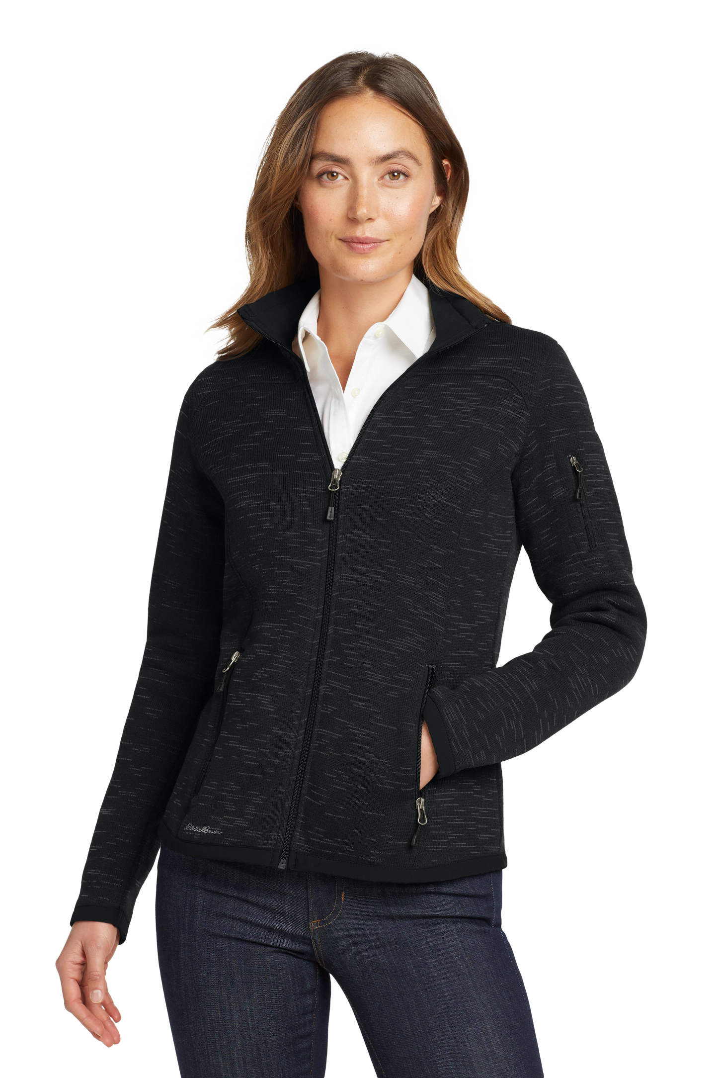 Eddie Bauer ® Women's Sweater Fleece Full-Zip - Black