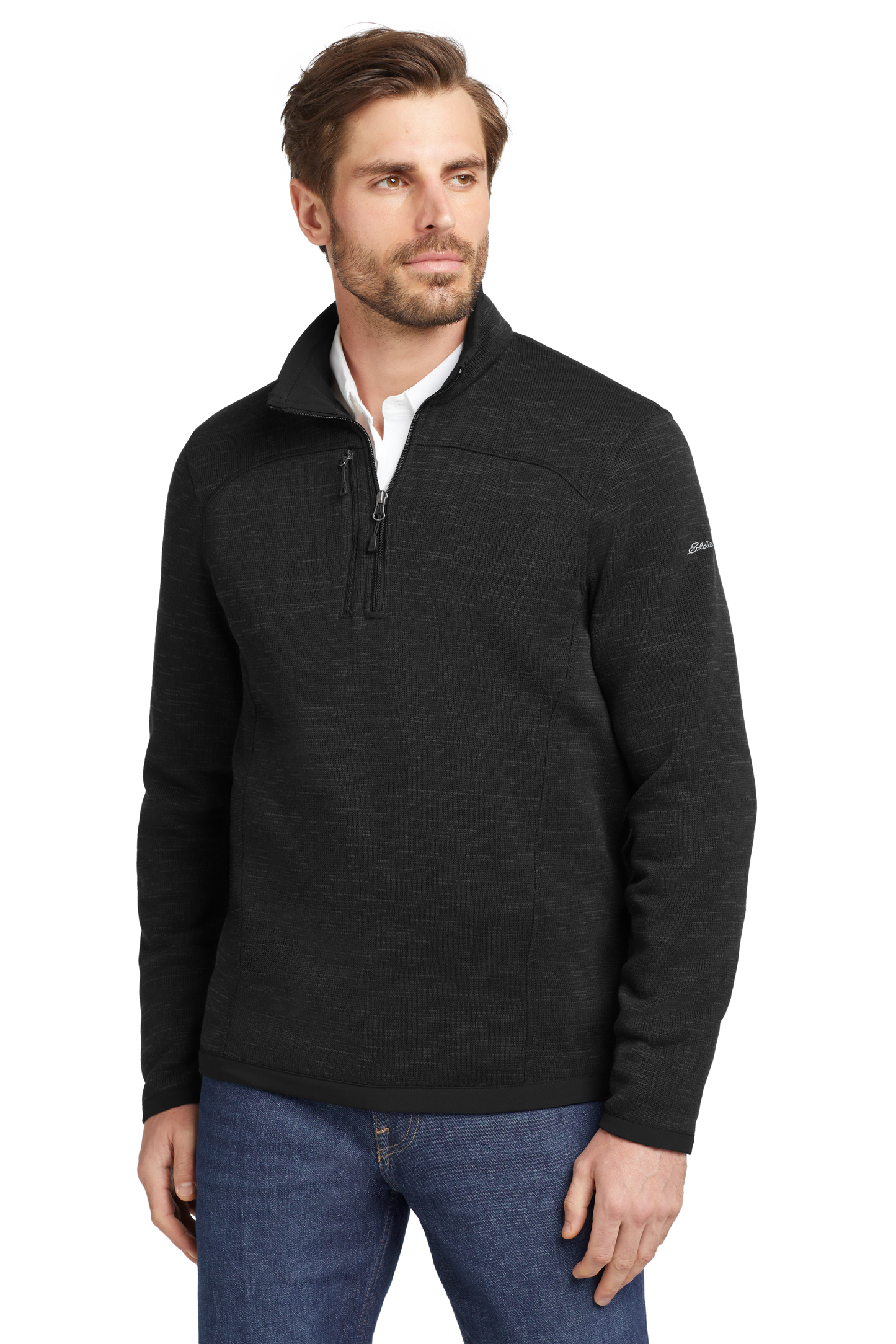 Eddie Bauer ® Sweater Fleece 1/4-Zip - Black