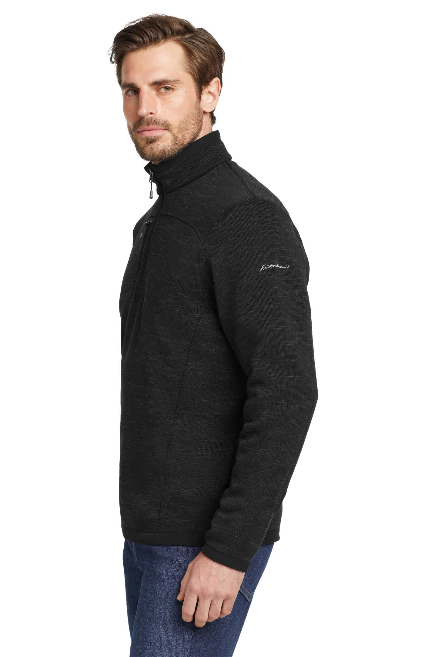 Eddie Bauer ® Sweater Fleece 1/4-Zip - Black