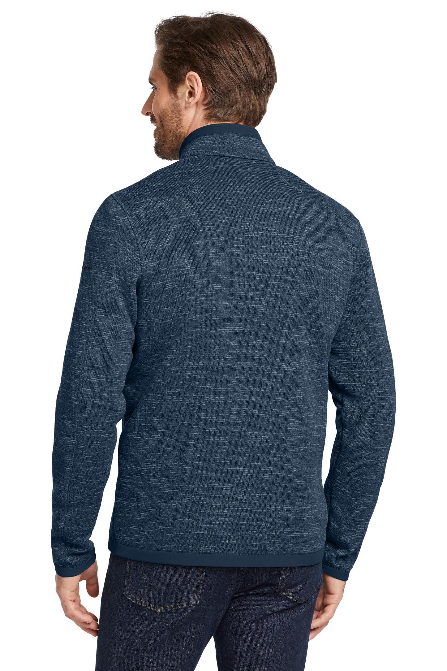 Eddie Bauer ® Sweater Fleece 1/4-Zip - River Blue Navy Heather