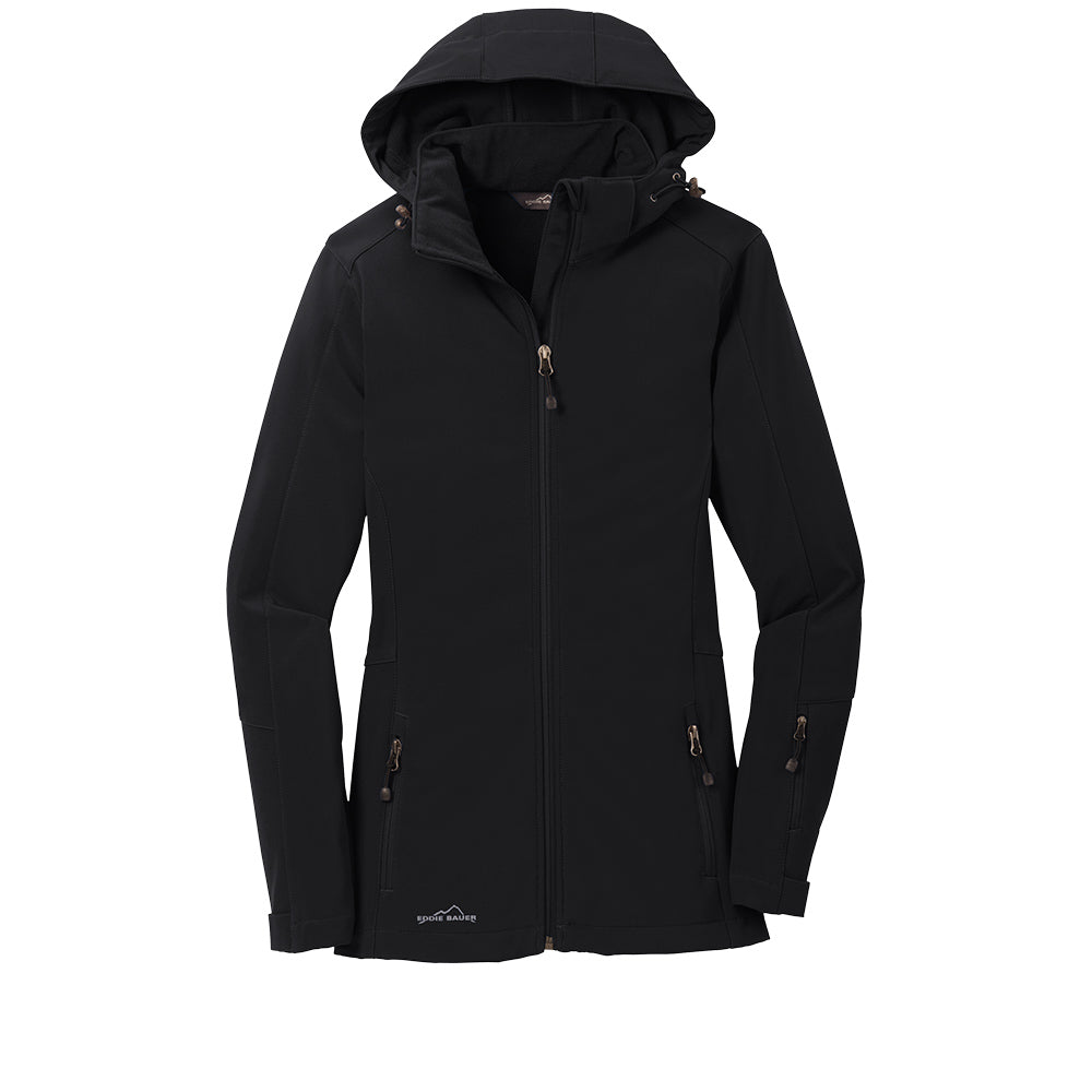 Eddie Bauer® Women's Hooded Soft Shell Parka - Black