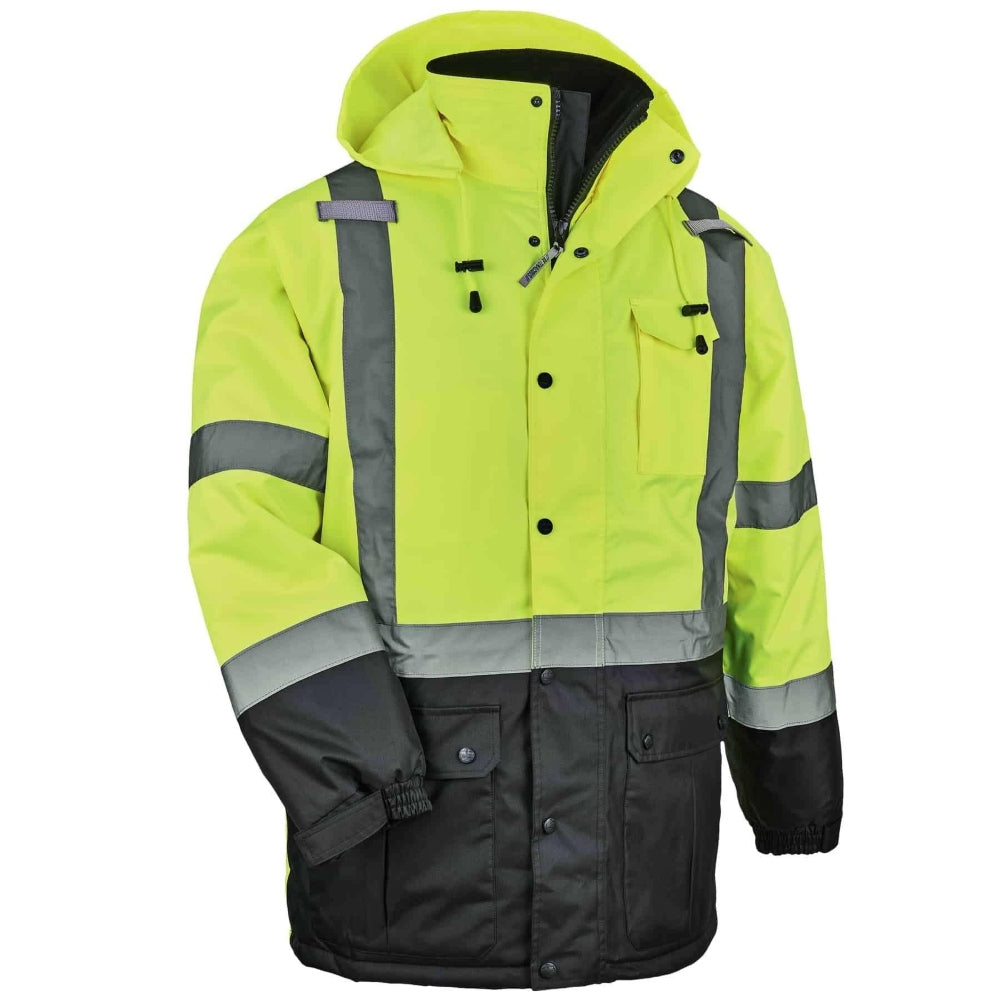 Ergodyne GloWear 8384 Type R Class 3 Thermal Parka - Yellow/Lime