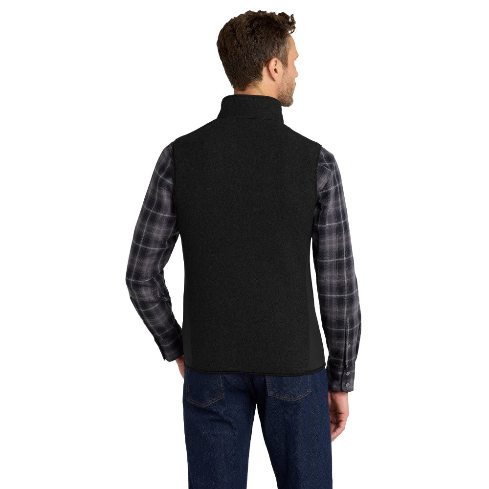 Port Authority® R-Tek® Pro Fleece Full-Zip Vest - Black / Black
