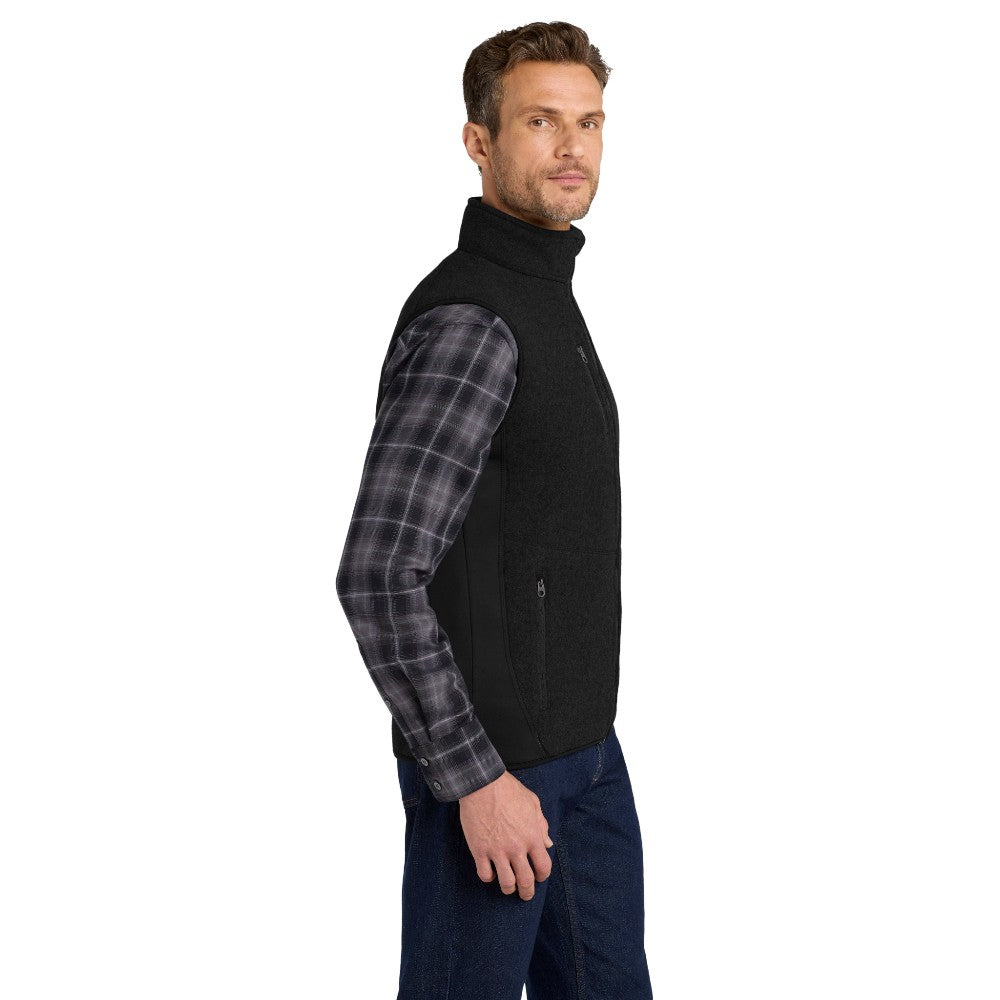Port Authority® R-Tek® Pro Fleece Full-Zip Vest - Black / Black