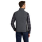 Port Authority® R-Tek® Pro Fleece Full-Zip Vest - Charcoal Heather / Black