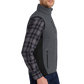 Port Authority® R-Tek® Pro Fleece Full-Zip Vest - Charcoal Heather / Black