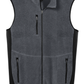 Port Authority® R-Tek® Pro Fleece Full-Zip Vest - Charcoal Heather / Black