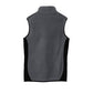 Port Authority® R-Tek® Pro Fleece Full-Zip Vest - Charcoal Heather / Black