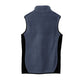 Port Authority® R-Tek® Pro Fleece Full-Zip Vest - Navy Heather / Black