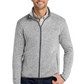 Port Authority® Sweater Fleece Jacket - Grey Heather