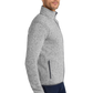 Port Authority® Sweater Fleece Jacket - Grey Heather