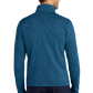 Port Authority® Sweater Fleece Jacket - Medium Blue Heather