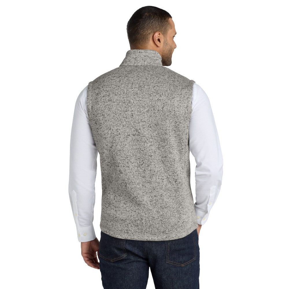 Port Authority ® Sweater Fleece Vest - Grey Heather