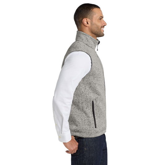 Port Authority ® Sweater Fleece Vest - Grey Heather