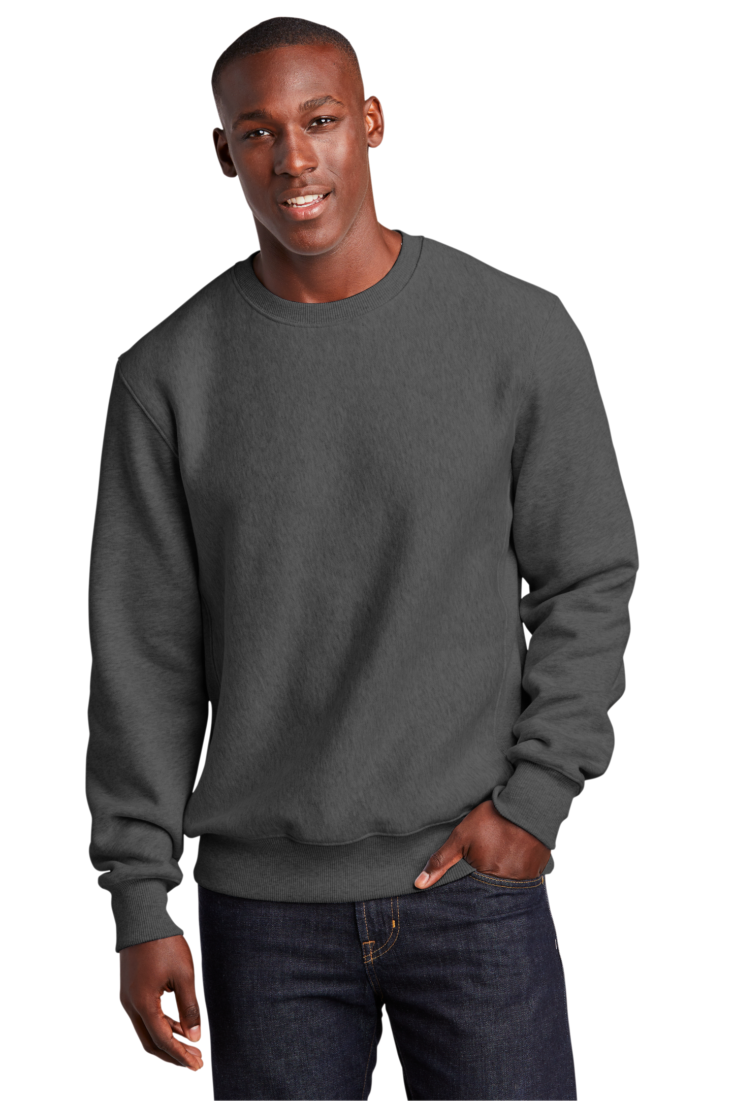 Sport-Tek® Super Heavyweight Crewneck Sweatshirt - Graphite Heather