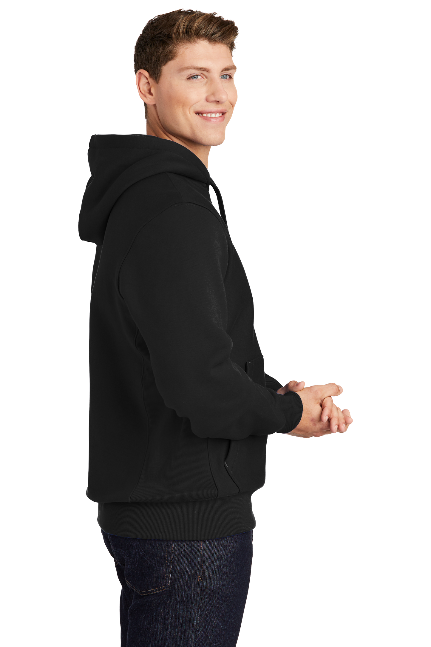 Sport-Tek® Super Heavyweight Pullover Hooded Sweatshirt - Black