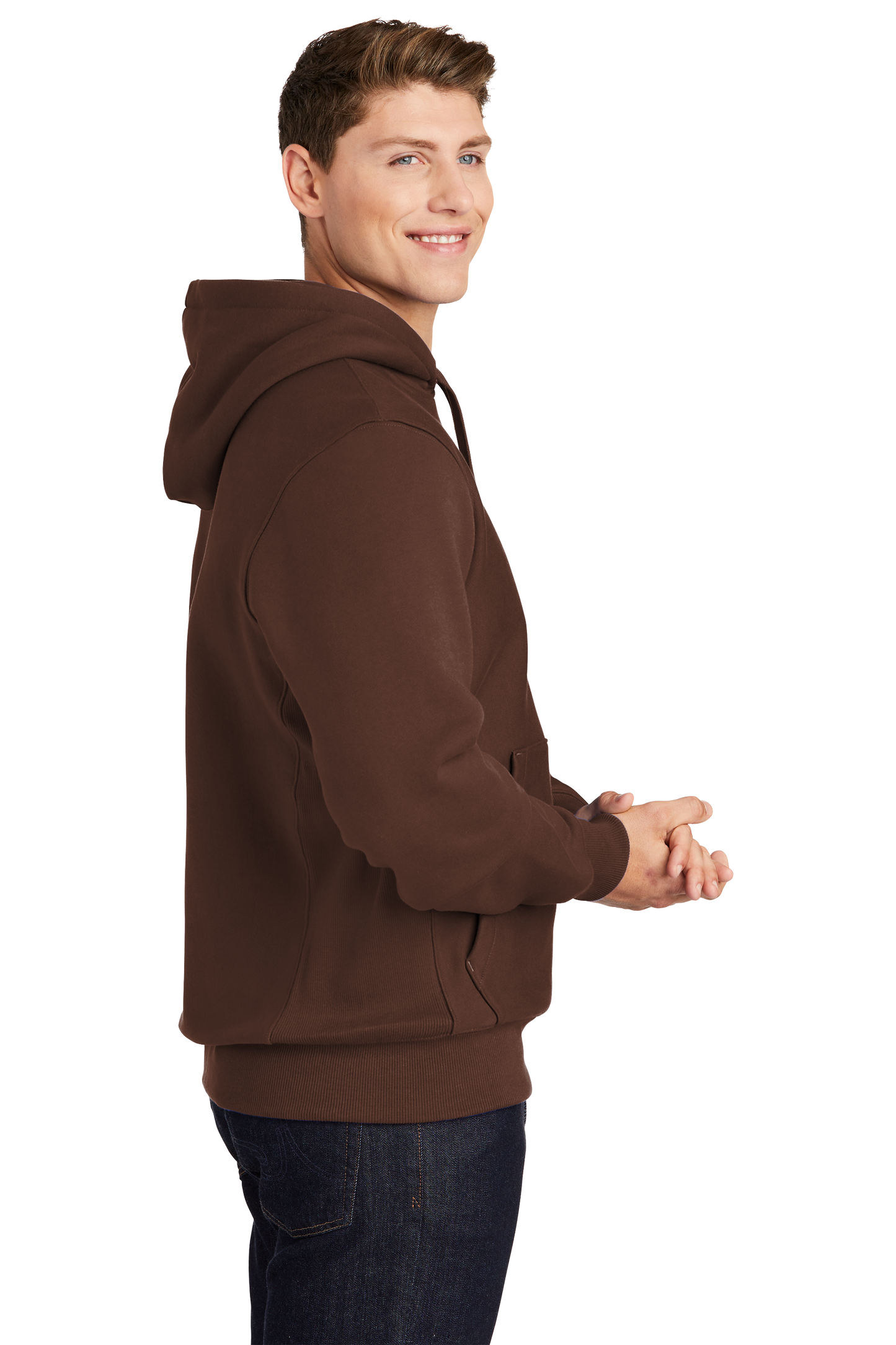 Sport-Tek® Super Heavyweight Pullover Hooded Sweatshirt - Brown