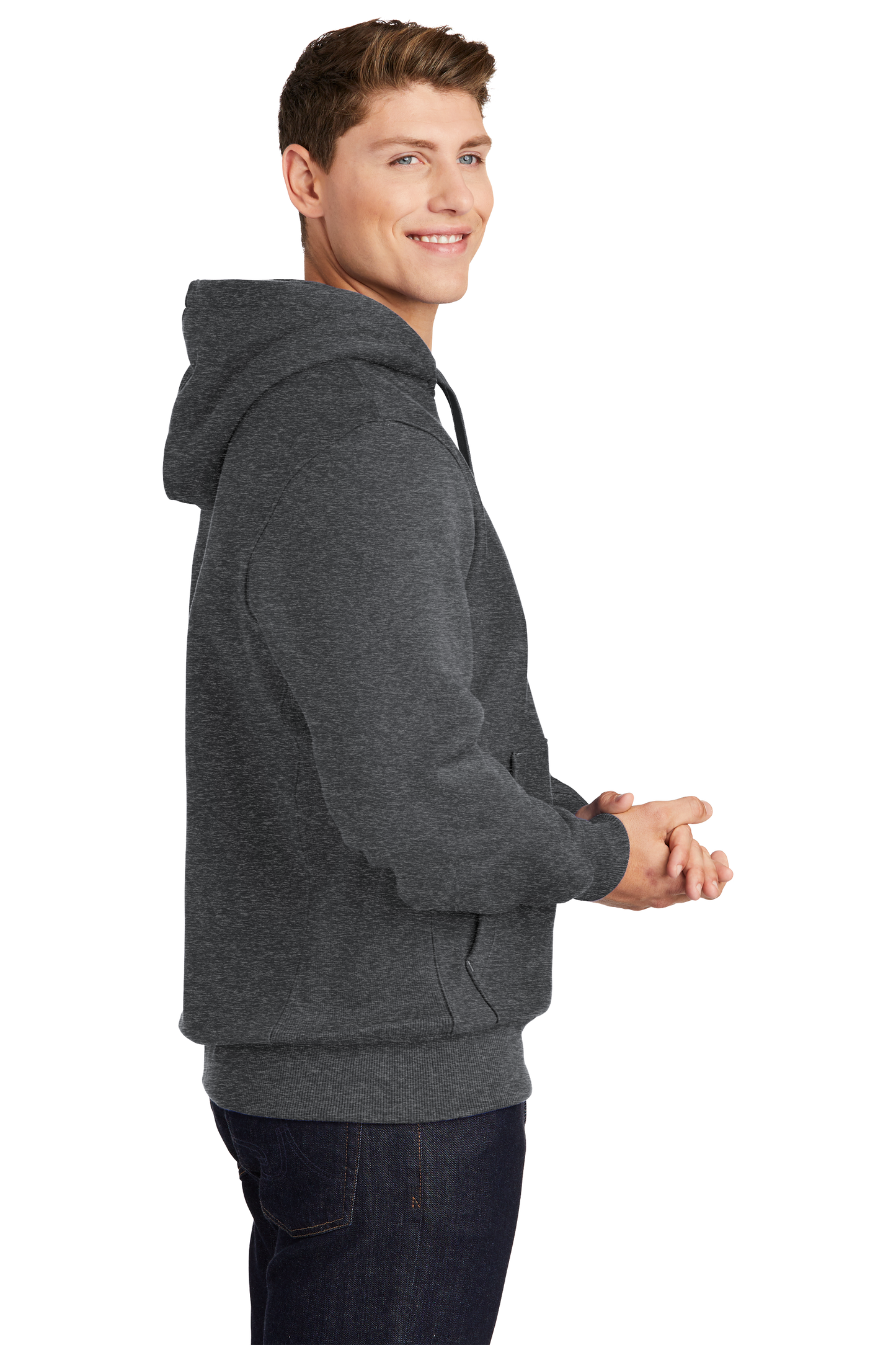 Sport-Tek® Super Heavyweight Pullover Hooded Sweatshirt - Graphite Heather