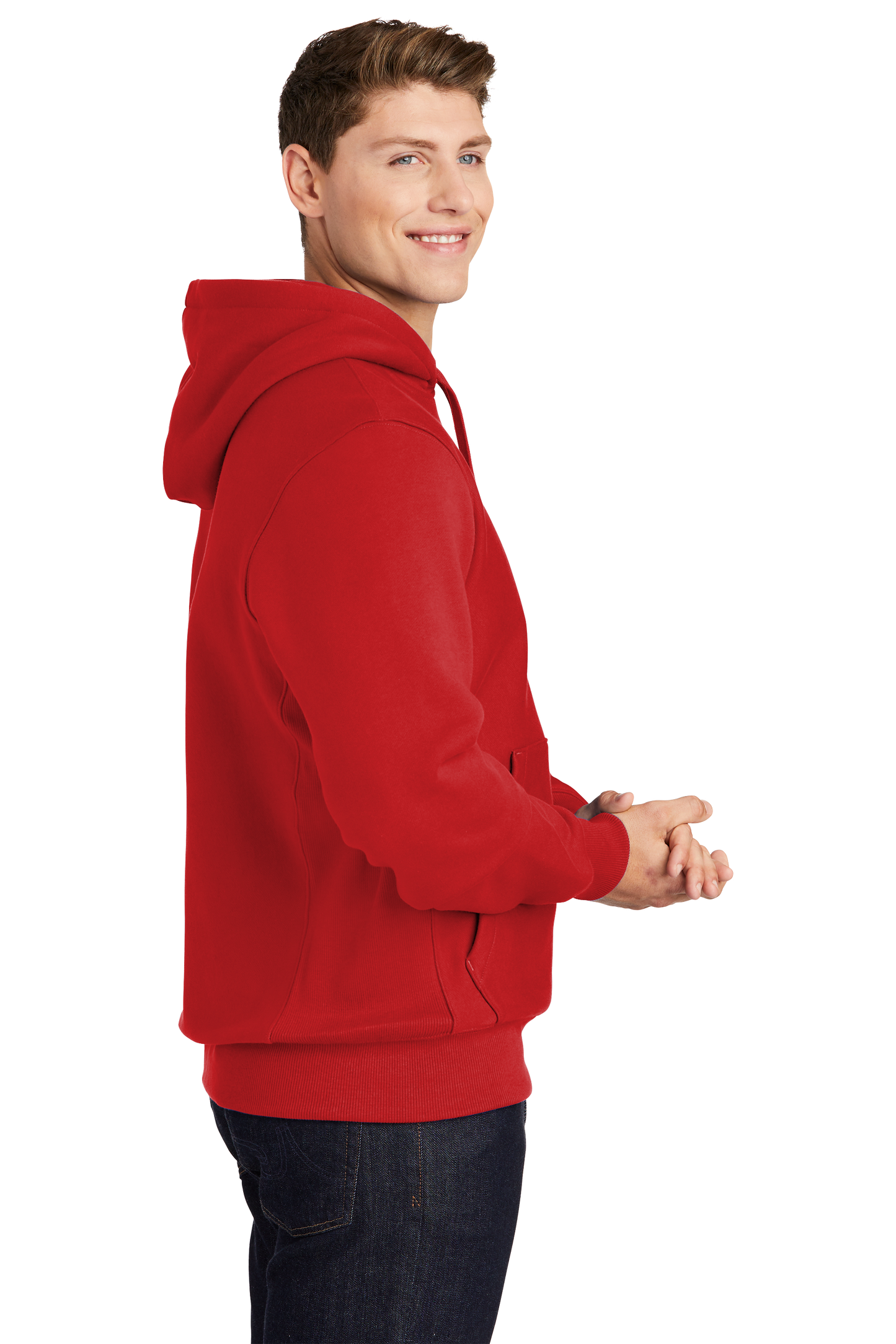 Sport-Tek® Super Heavyweight Pullover Hooded Sweatshirt - Red