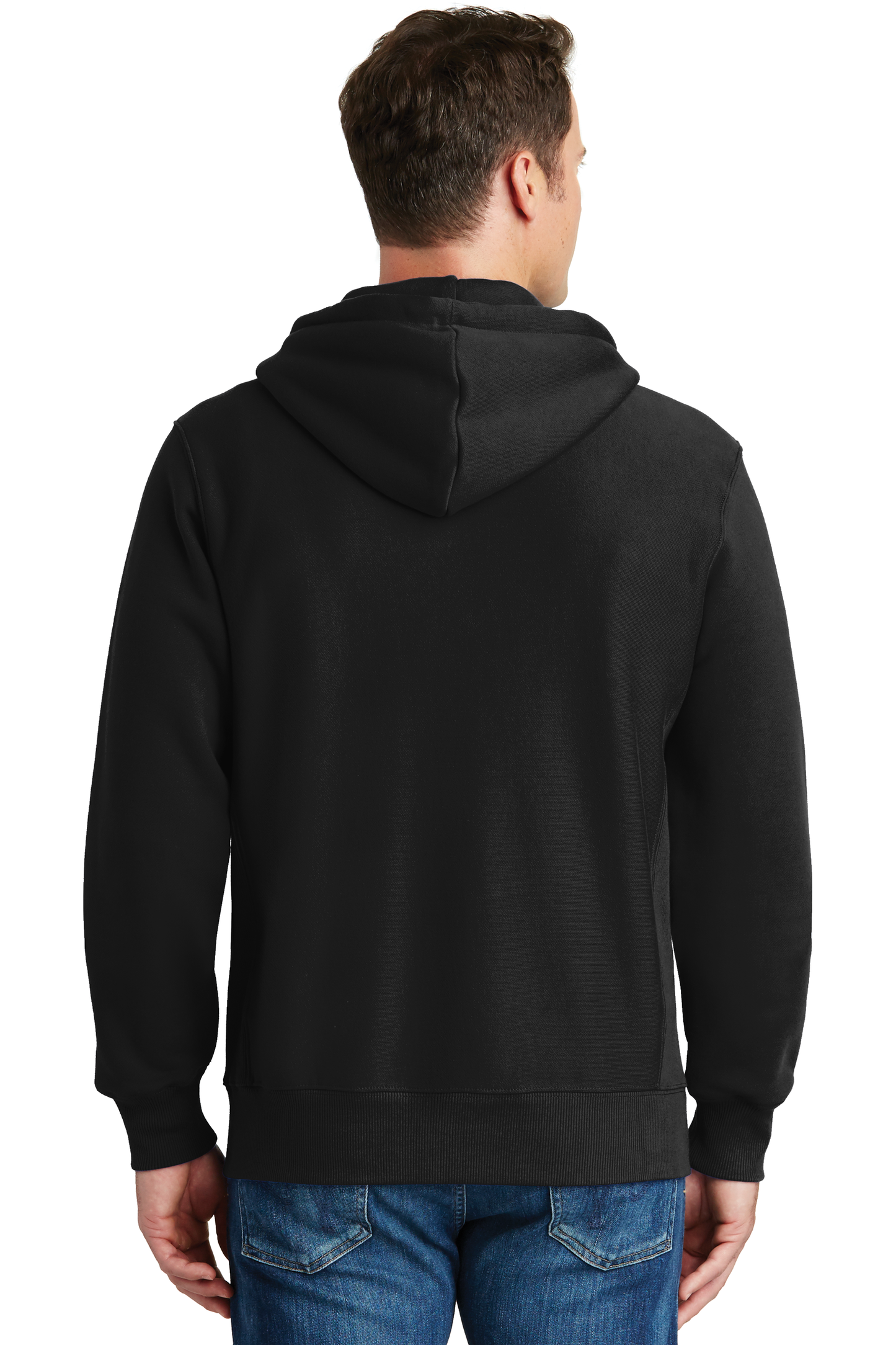 Sport-Tek® Super Heavyweight Full-Zip Hooded Sweatshirt - Black