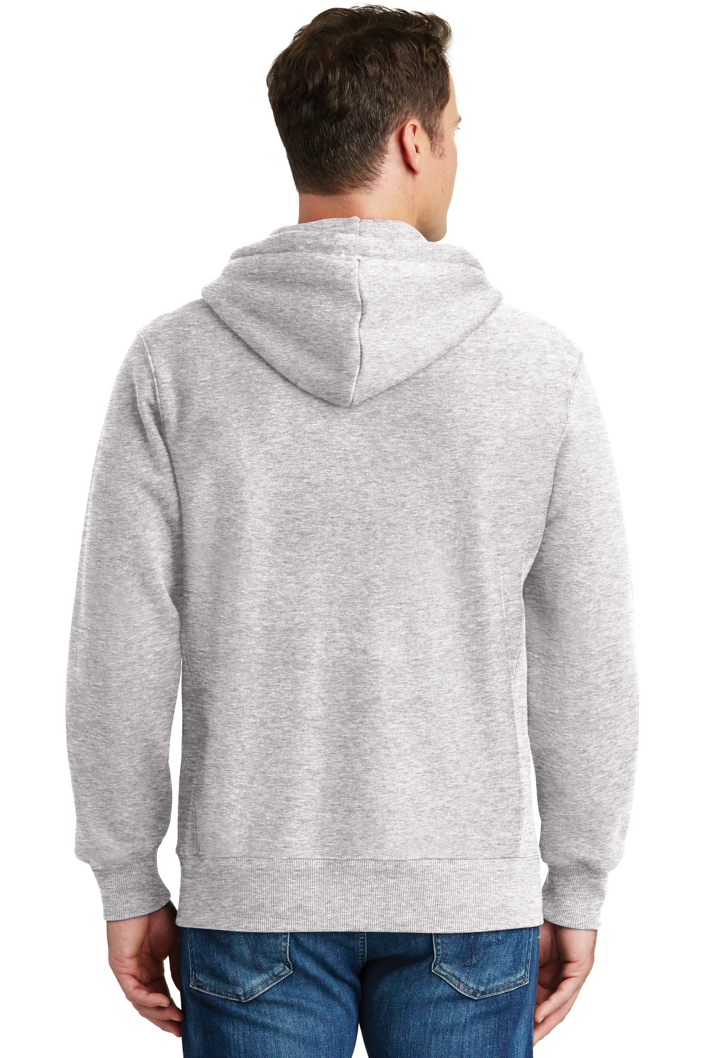 Sport-Tek® Super Heavyweight Full-Zip Hooded Sweatshirt - Athletic Heather
