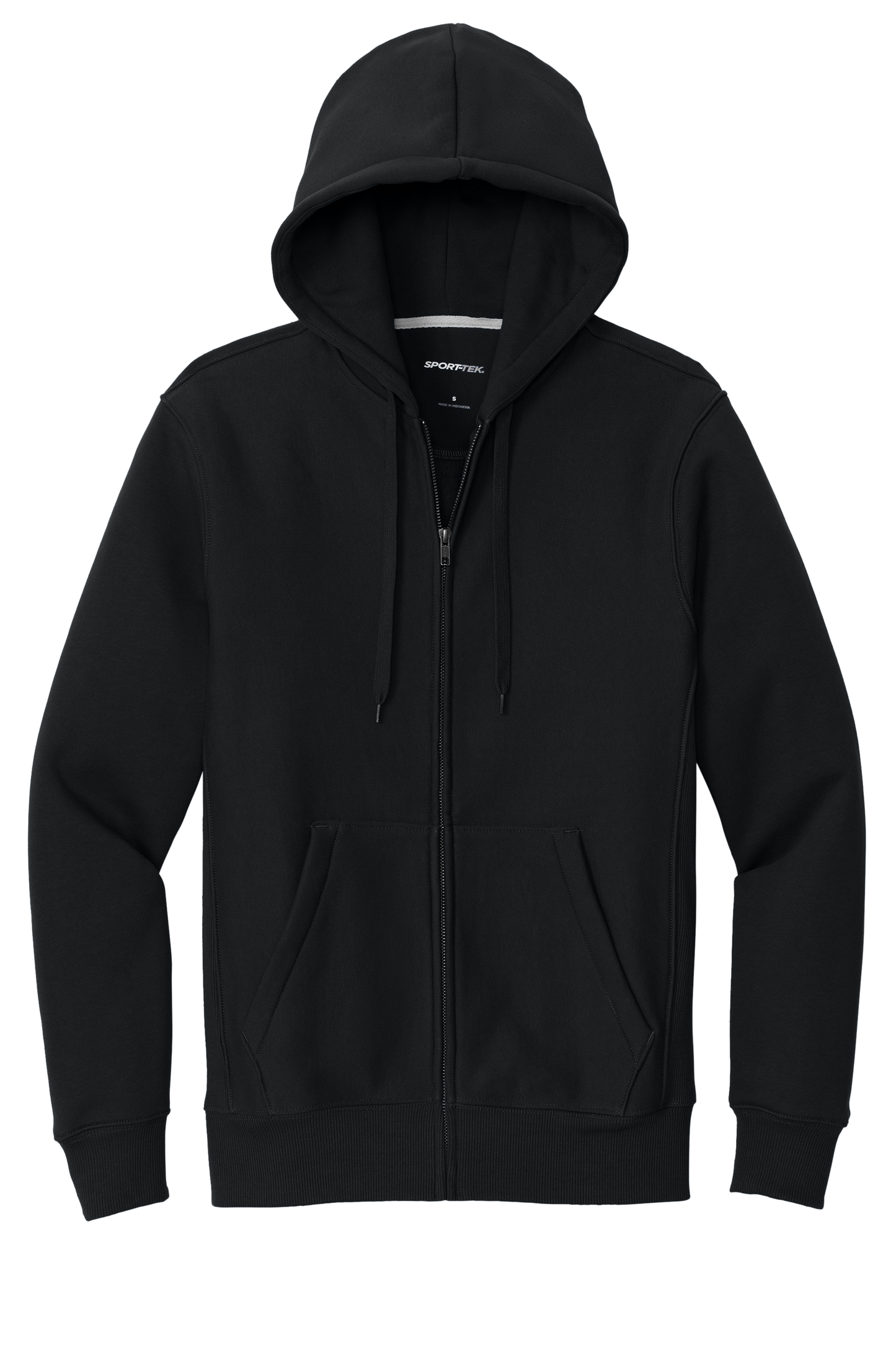Sport-Tek® Super Heavyweight Full-Zip Hooded Sweatshirt - Black