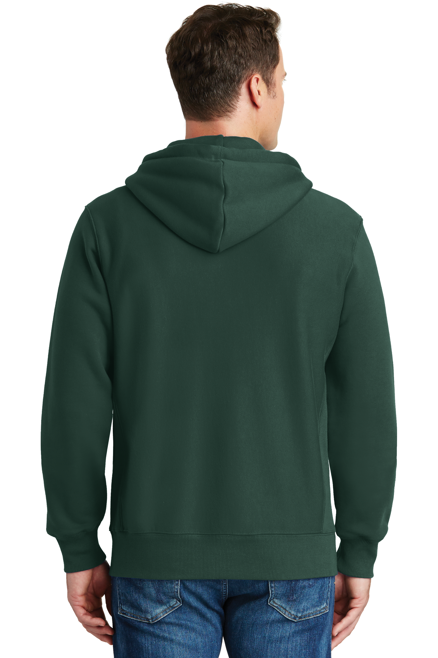 Sport-Tek® Super Heavyweight Full-Zip Hooded Sweatshirt - Dark Green