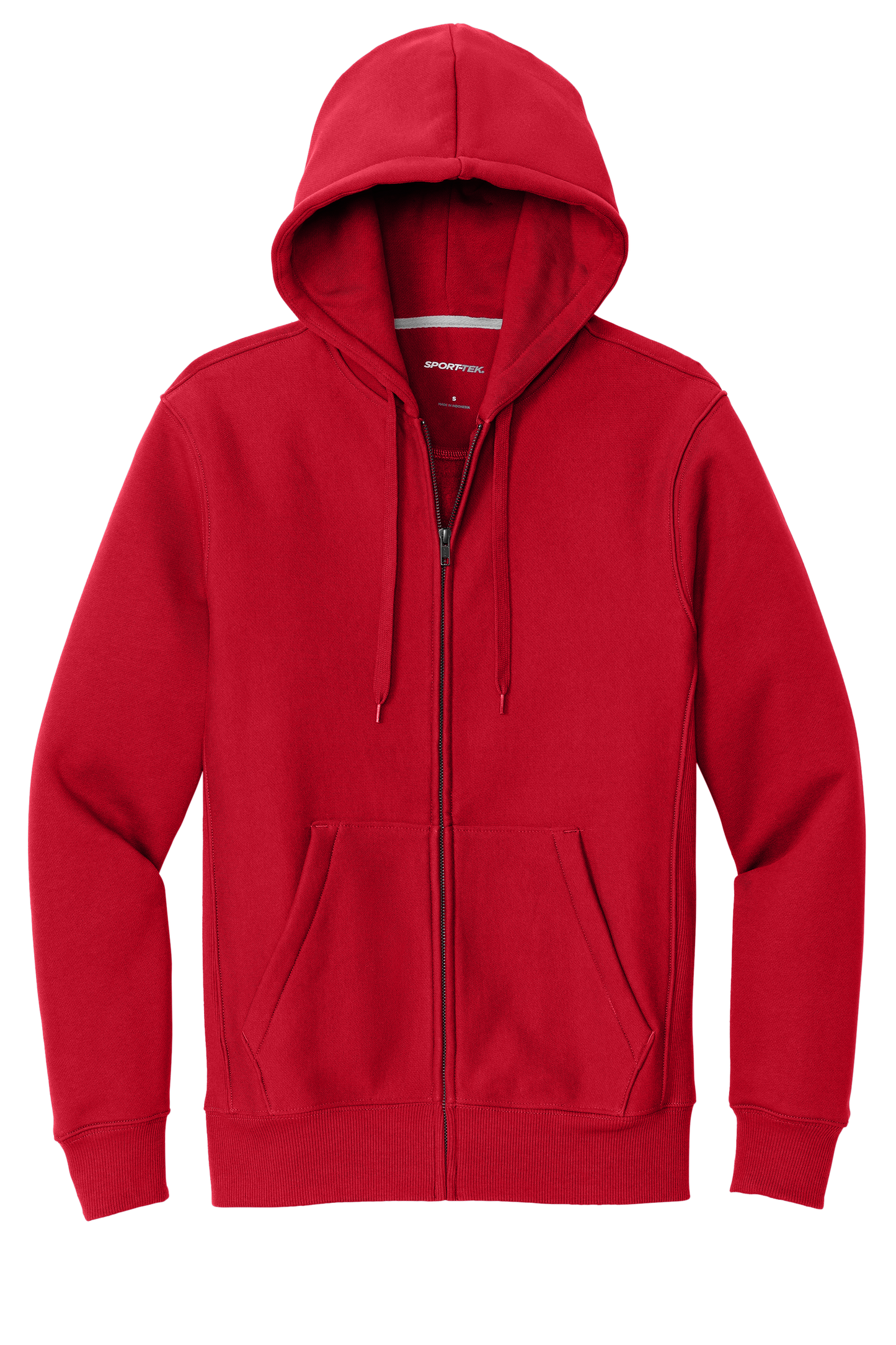 Sport-Tek® Super Heavyweight Full-Zip Hooded Sweatshirt - Red