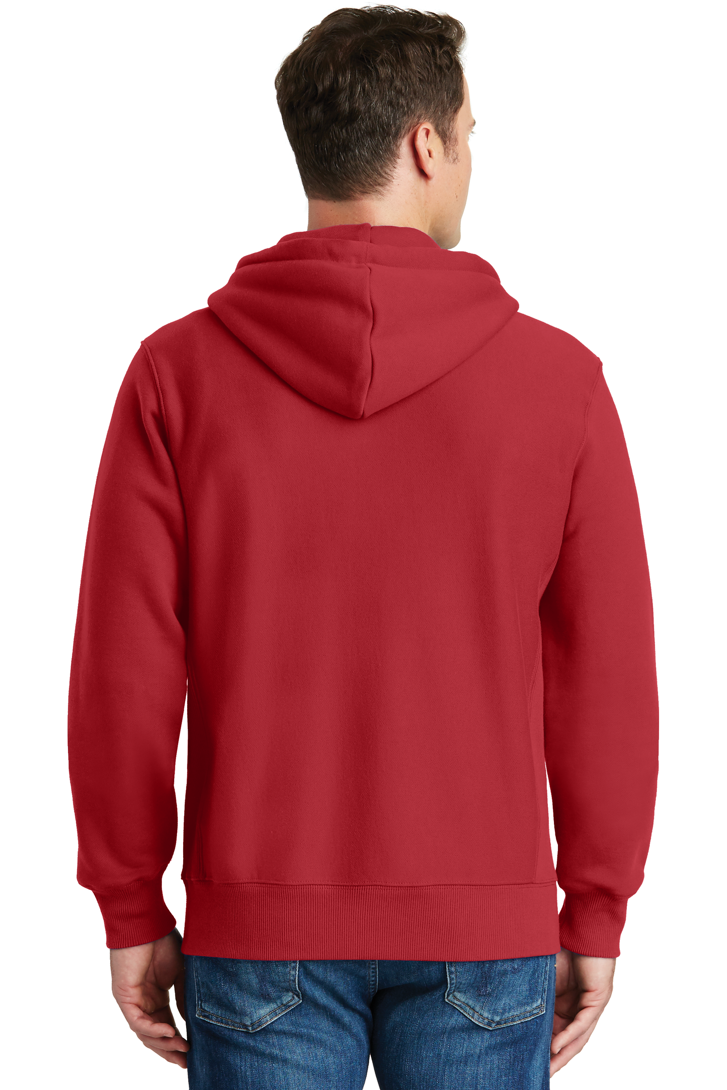 Sport-Tek® Super Heavyweight Full-Zip Hooded Sweatshirt - Red