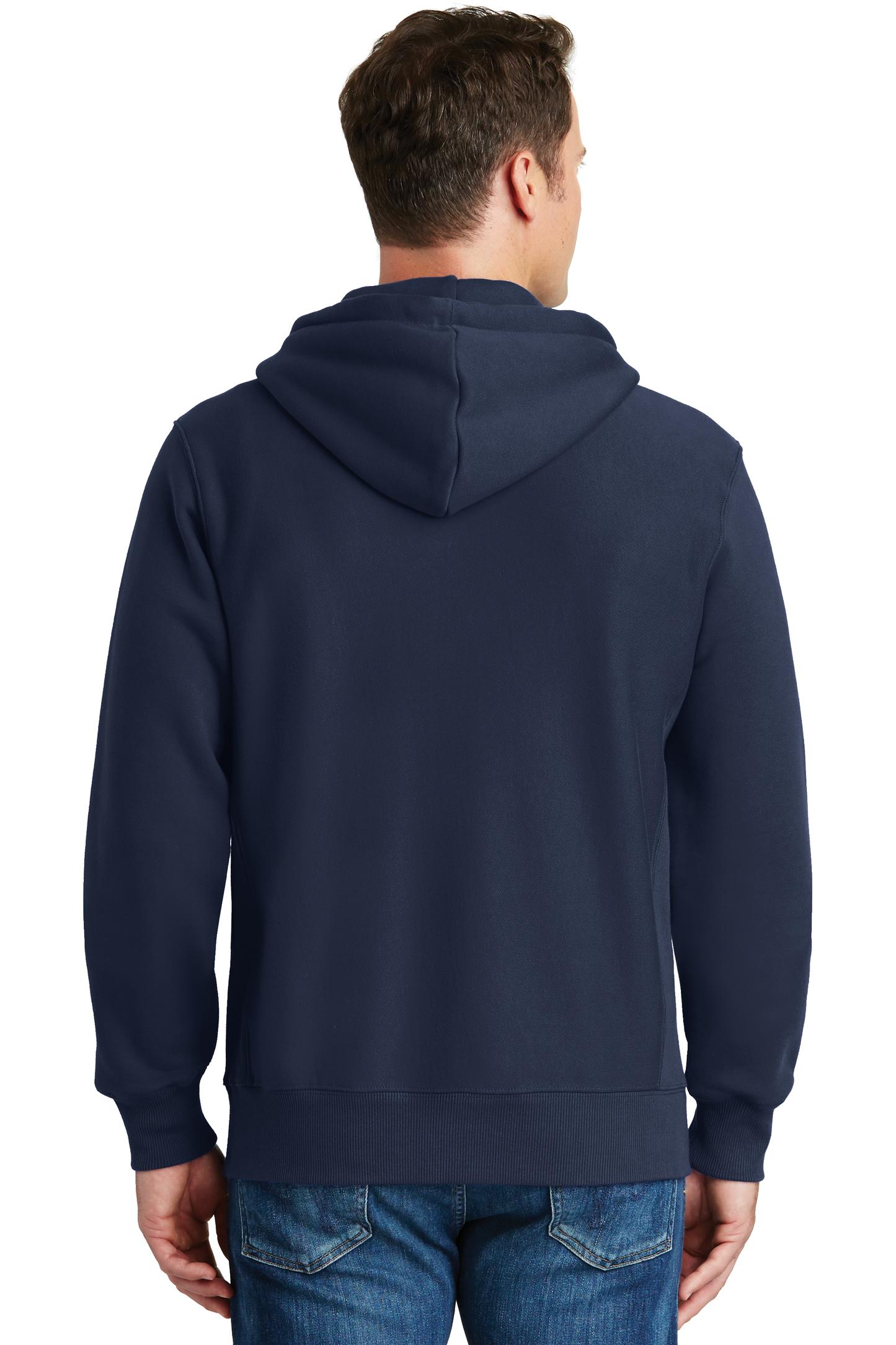 Sport-Tek® Super Heavyweight Full-Zip Hooded Sweatshirt - True Navy