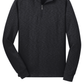 Port Authority® Slub Fleece 14-Zip Pullover - Black