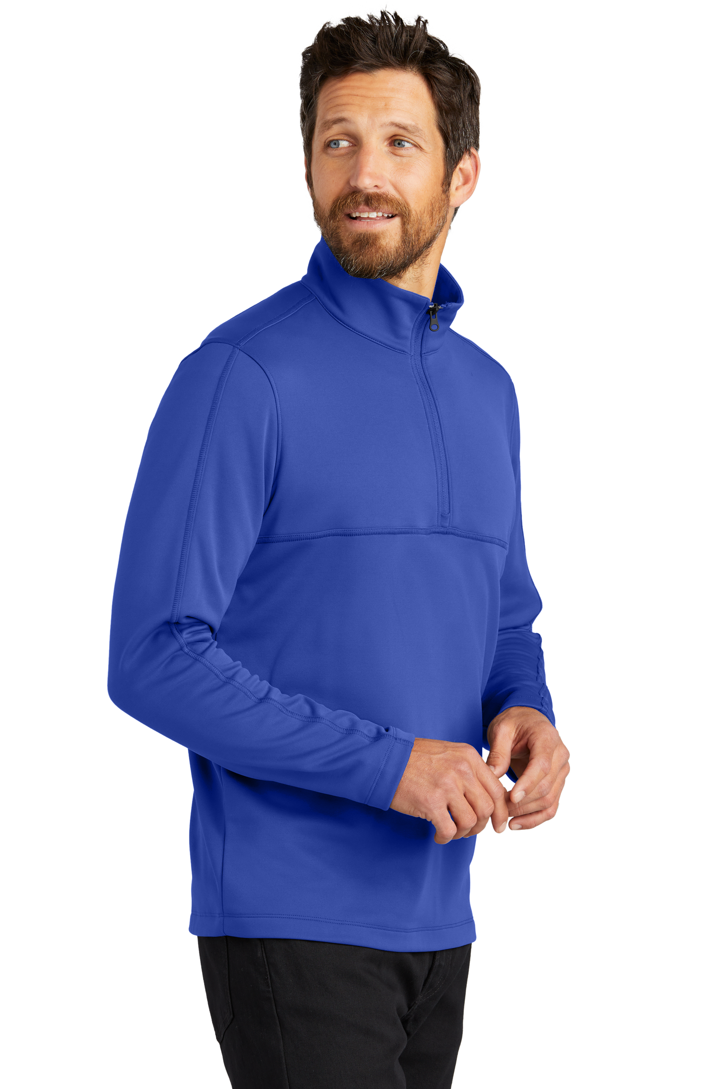 Port Authority® Smooth Fleece 1/4-Zip - True Royal