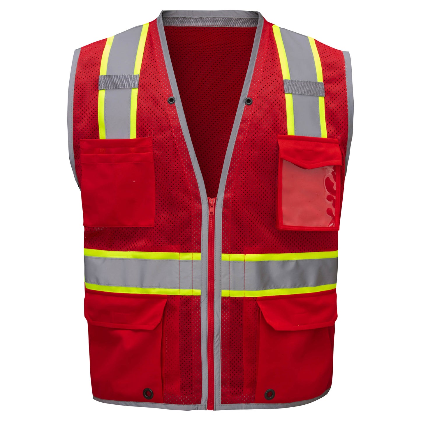 GSS Safety 1712 Enhanced Visibility Hype-Lite Heavy Duty Safety Vest - Red