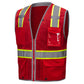 GSS Safety 1712 Enhanced Visibility Hype-Lite Heavy Duty Safety Vest - Red