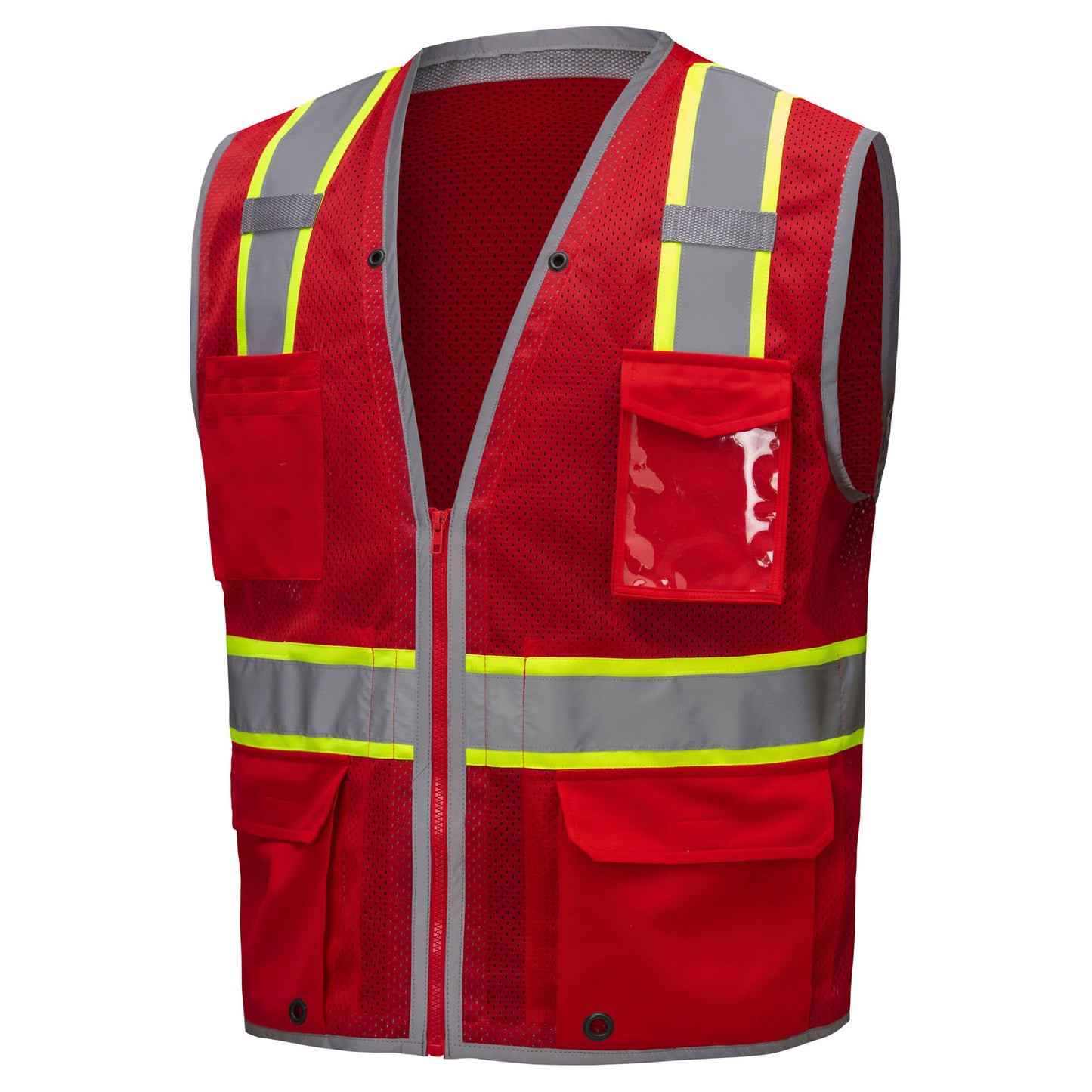 GSS Safety 1712 Enhanced Visibility Hype-Lite Heavy Duty Safety Vest - Red