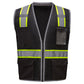GSS Safety 1712 Enhanced Visibility Hype-Lite Heavy Duty Safety Vest - Black